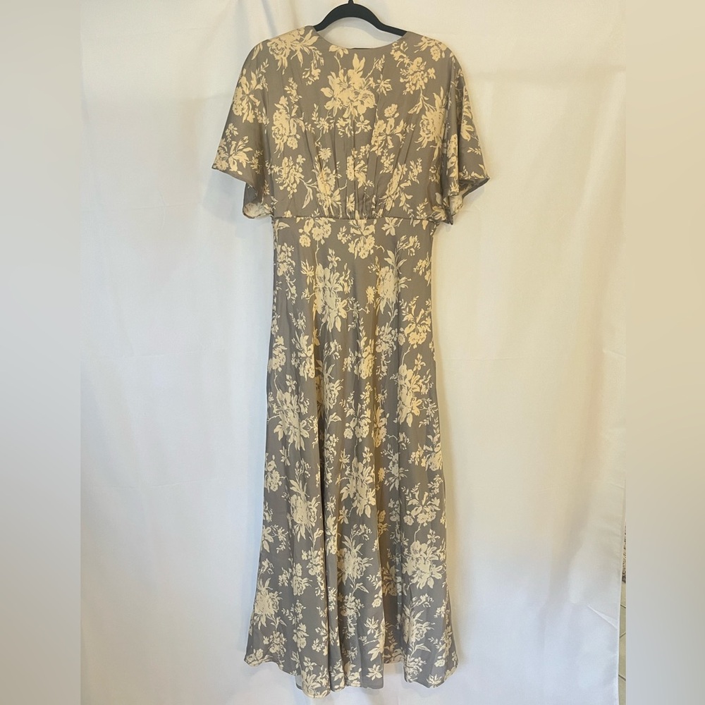 Abercrombie & Fitch Olive Green Floral Maxi Dress - Picture 5 of 10